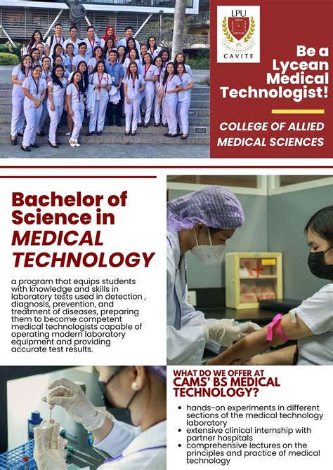 LPU Cavite: Medical Technology courses offered .